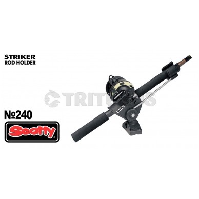 Striker Rod Holder, w/ 0241 Side / Deck Mount 1