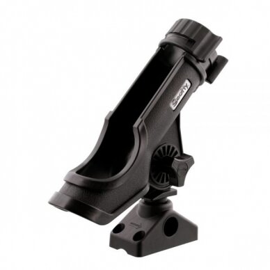 Powerlock Rod Holder, Black, w/ 0241 Side/Deck Mount 1PC 1